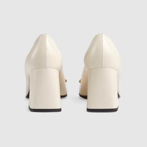 Giày Gucci Women's Mid-heel Pump with Horsebit 643886-C9D00-9022 - Ảnh 6
