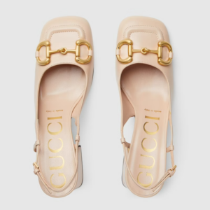 Alternative view of Giày Gucci Women's Mid-heel Slingback with Horsebit ‎643892-C9D00-6705