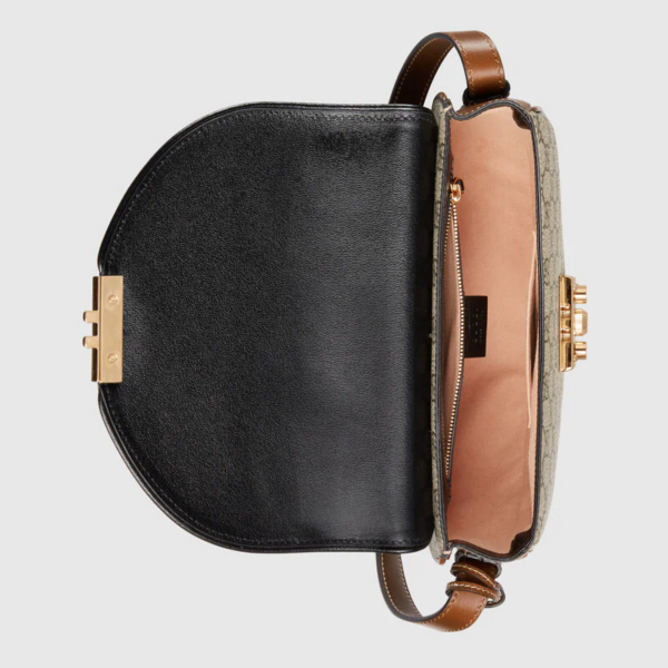 Túi Gucci Padlock Small Shoulder Brown And Black Leather ‎644524-HUHJG-9785 - Ảnh 2
