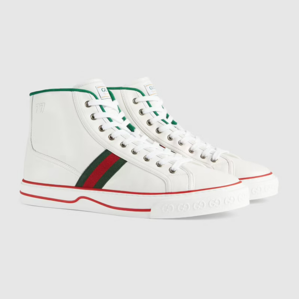 Giày Gucci Men's Tennis 1977 High Top Sneaker 644734-17L20-9071 - Ảnh 3