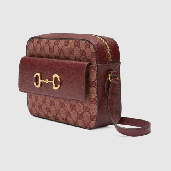 Túi Gucci Horsebit 1955 GG 'Burgundy' 645454-9Y9NG-9865 - Ảnh 4