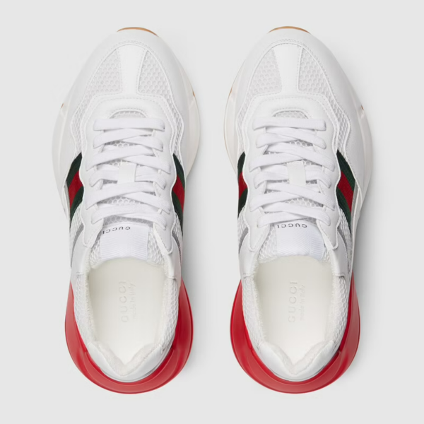 Giày Gucci Wmns Rhyton 'White Red Green Reflective' 645771-2H060-9088 - Ảnh 3
