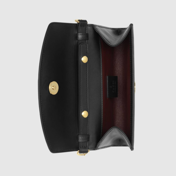 Túi Gucci Ladies Black Zumi Smooth Leather Mini Shoulder Bag 564718 05J0X 1000 - Ảnh 5