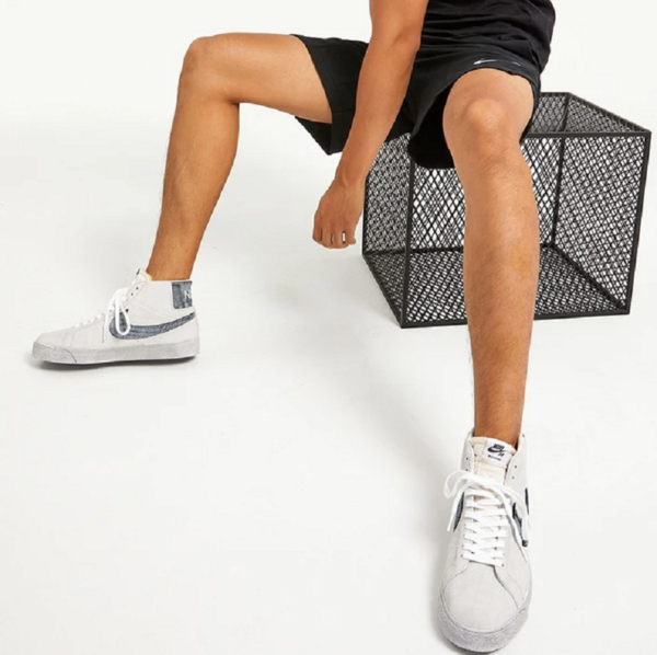 Giày Nike SB Blazer Mid Faded 'Grey Black' DA1839-002 - Ảnh 4