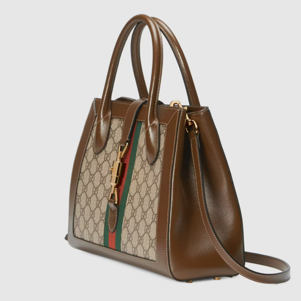 Túi Gucci Jackie 1961 Ebony GG 'Beige' 649016-HUHHG-8565 - Ảnh 3