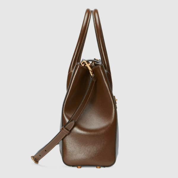 Túi Gucci Jackie 1961 Ebony GG 'Beige' 649016-HUHHG-8565 - Ảnh 7
