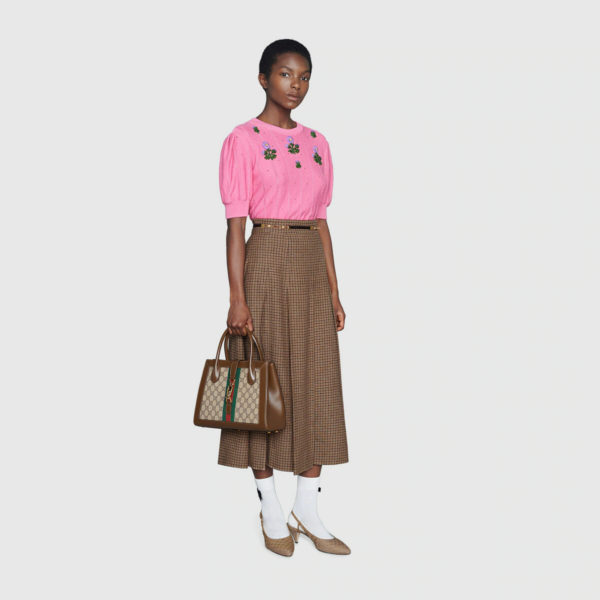 Túi Gucci Jackie 1961 Ebony GG 'Beige' 649016-HUHHG-8565 - Ảnh 9