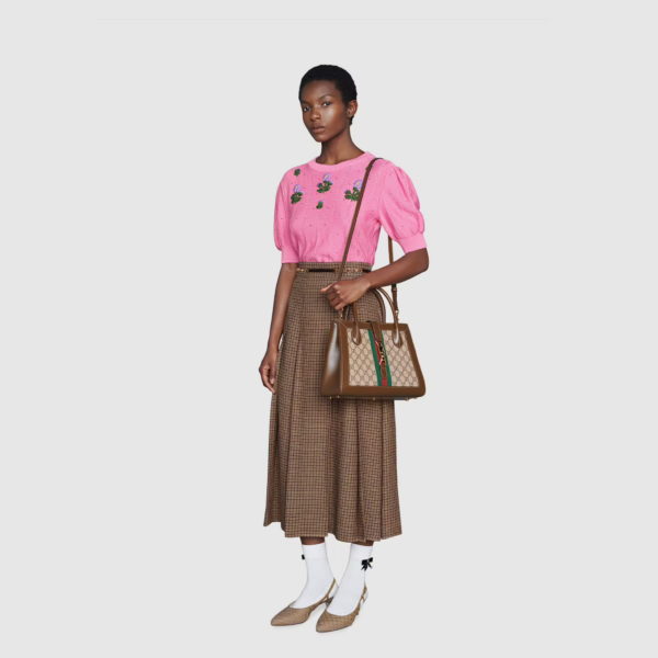Túi Gucci Jackie 1961 Ebony GG 'Beige' 649016-HUHHG-8565 - Ảnh 10