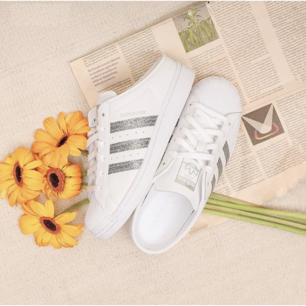 Giày Adidas Wmns Superstar Mule 'White Silver Metallic' FZ2260 - Ảnh 4