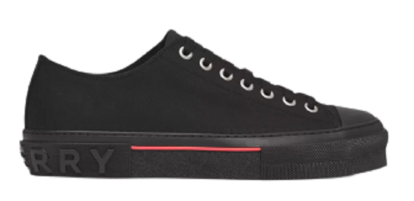 Giày Burberry Logo Detail Cotton 'Black' 80523421