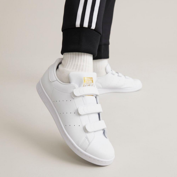 Giay Adidas Stan Smith 'White Gold Metallic' FX5508