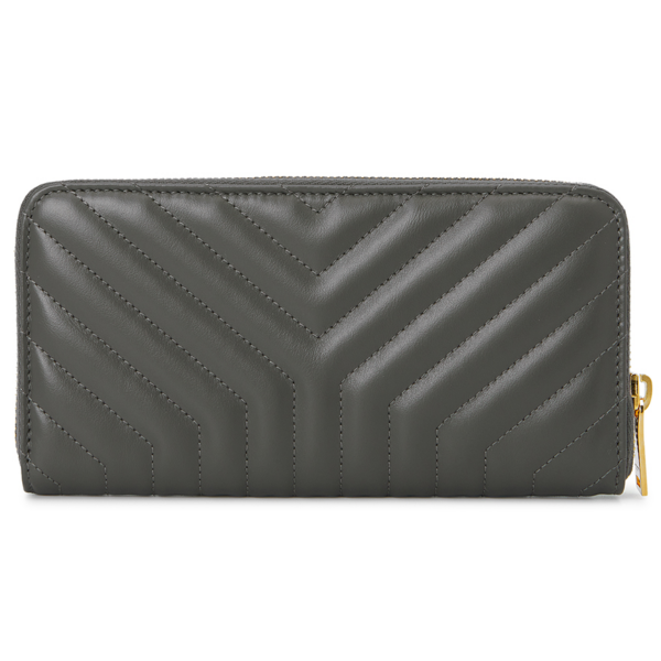 Vi Saint Laurent John Compact Zipper 'Gray' 650982-DV701-1112