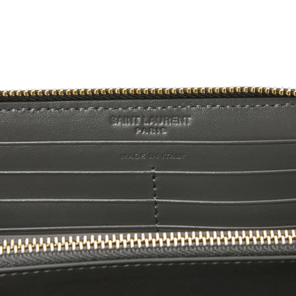 Vi Saint Laurent John Compact Zipper 'Gray' 650982-DV701-1112