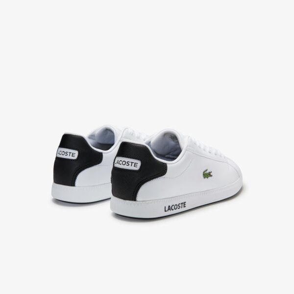 Giày Lacoste Grazie 2 SMA Leather White Black 740SMA0075-147 - Ảnh 3