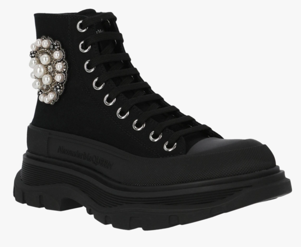 Giày Alexander McQueen Wmns Lace Boots 652280-W4L3K-1081 - Ảnh 2