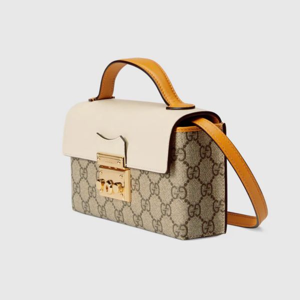 Túi Gucci Padlock Mini Beige And White Leather ‎652683-96GAG-9763 - Ảnh 5
