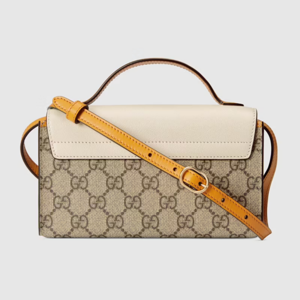 Túi Gucci Padlock Mini Beige And White Leather ‎652683-96GAG-9763 - Ảnh 4