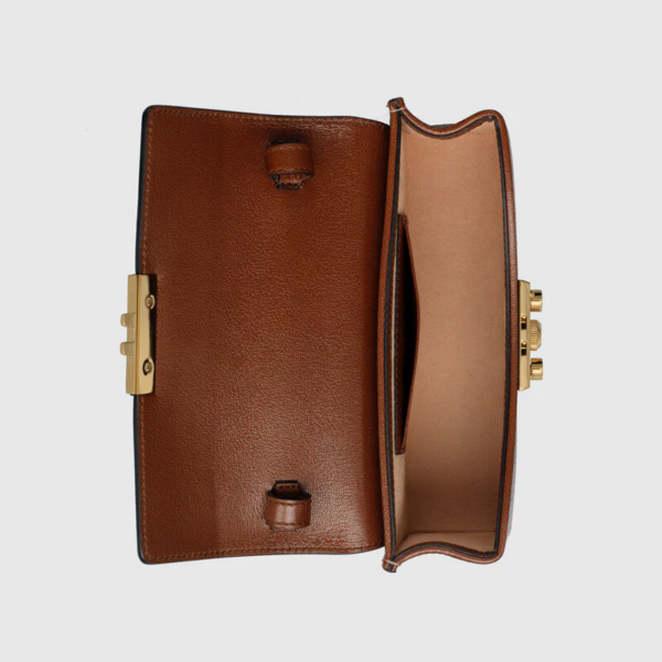 Túi Gucci Padlock Mini Black And Brown Leather ‎652683-96GAG-9785 - Ảnh 2