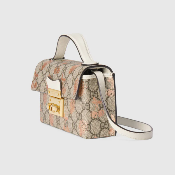 Túi Gucci Padlock Berry Print Mini GG Supreme ‎652683-UM6AG-8295 - Ảnh 4