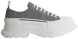 Giày Alexander McQueen Tread Slick Lace Up 'Black White' 652757-W4PE1-1071