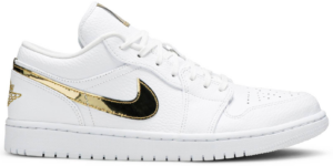 Giày Nike Air Jordan 1 Low 'White Metallic Gold' CZ4776-100