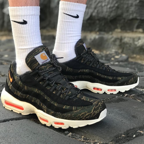 Giày Nike Carhartt WIP x Air Max 95 'Camo' AV3866-001 - Ảnh 3