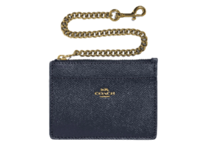 Ví Coach Chain Card Case Midnight Navy 76539
