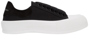 Giày Alexander McQueen Deck Plimsoll Low 'Black White' 654594-W4MV7-1070