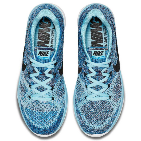 Giày Nike Wmns Flyknit Lunar 3 Blue Black 698182 404 - Ảnh 2