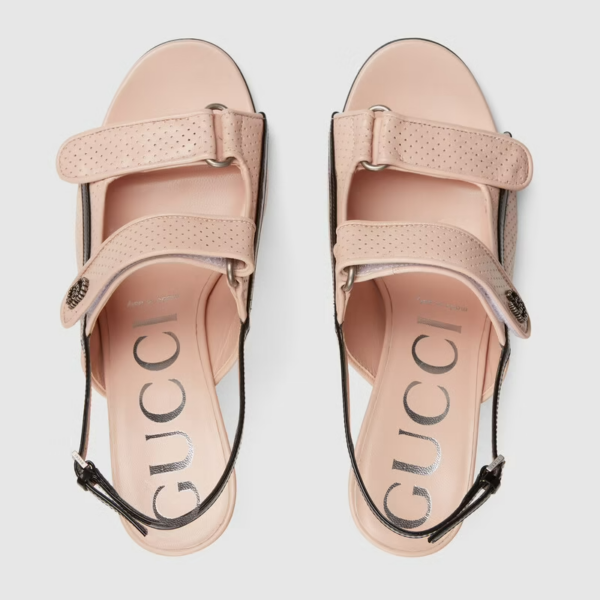 Giày Gucci Women's Sandal with Mini Double G ‎655415-04JT0-6764 - Ảnh 2