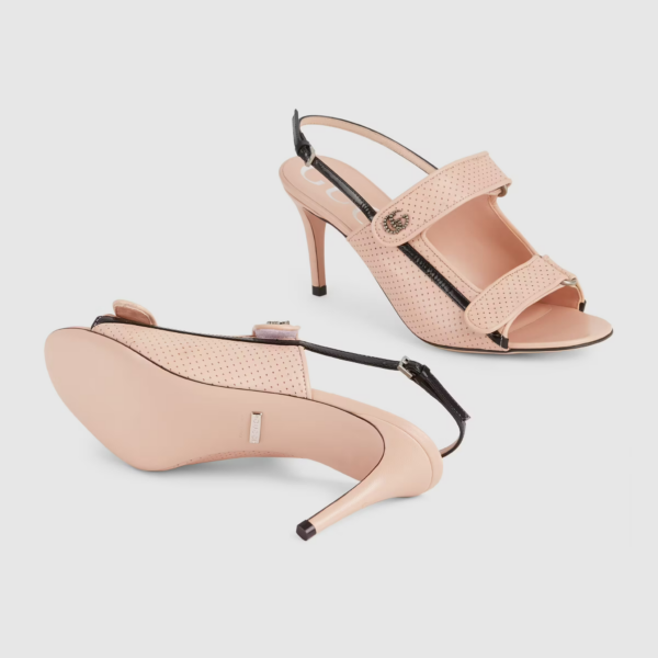 Giày Gucci Women's Sandal with Mini Double G ‎655415-04JT0-6764 - Ảnh 4