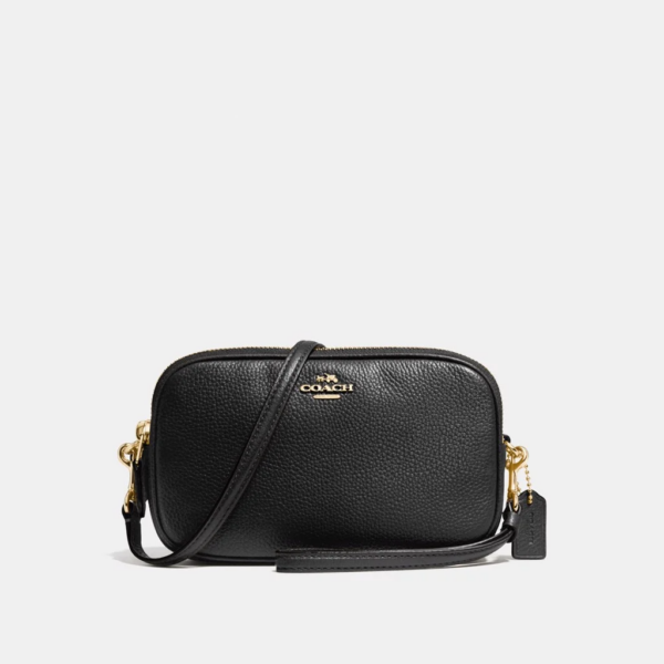 Ví Coach Sadie Crossbody Clutch Black 30259-BLK - Ảnh 2