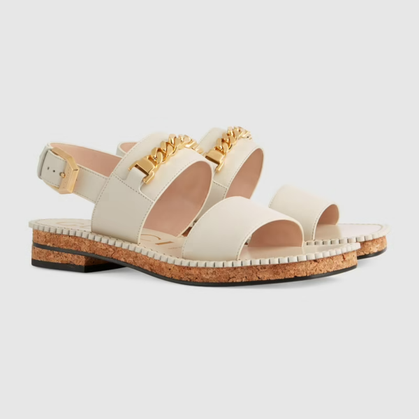 Giày Gucci Women's Sandal with Chain ‎655557-A3N00-9022 - Ảnh 4