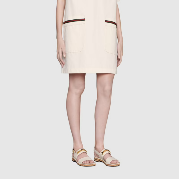 Giày Gucci Women's Sandal with Chain ‎655557-A3N00-9022 - Ảnh 2