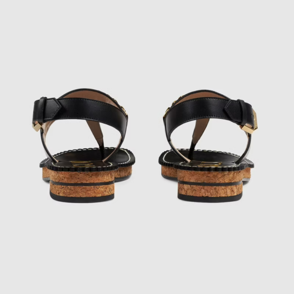 Dép Gucci Women's Thong Sandal with Chain ‎655558-A3N00-1000 - Ảnh 5