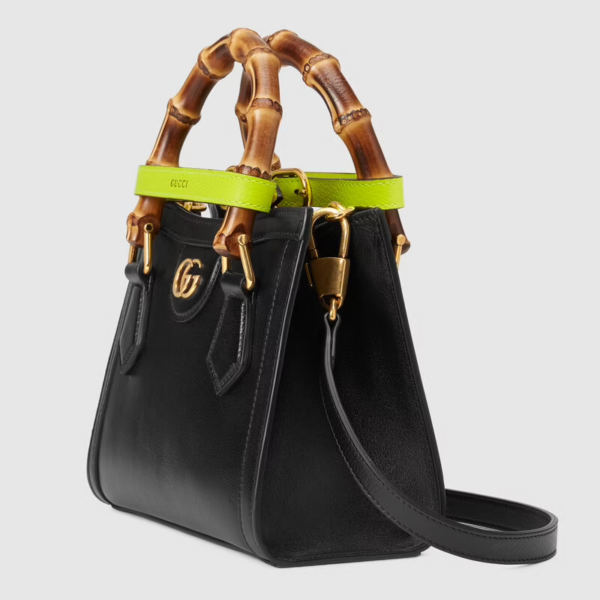Túi Gucci Diana Mini Tote Black Leather ‎655661-17QDT-1175 - Ảnh 4