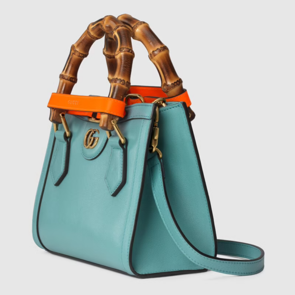 Túi Gucci Diana Mini Tote Light Blue Leather 655661-17QDT-4972 - Ảnh 4