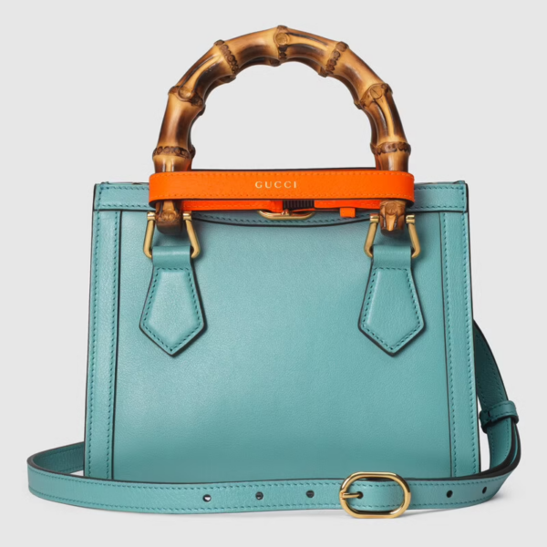Túi Gucci Diana Mini Tote Light Blue Leather 655661-17QDT-4972 - Ảnh 3