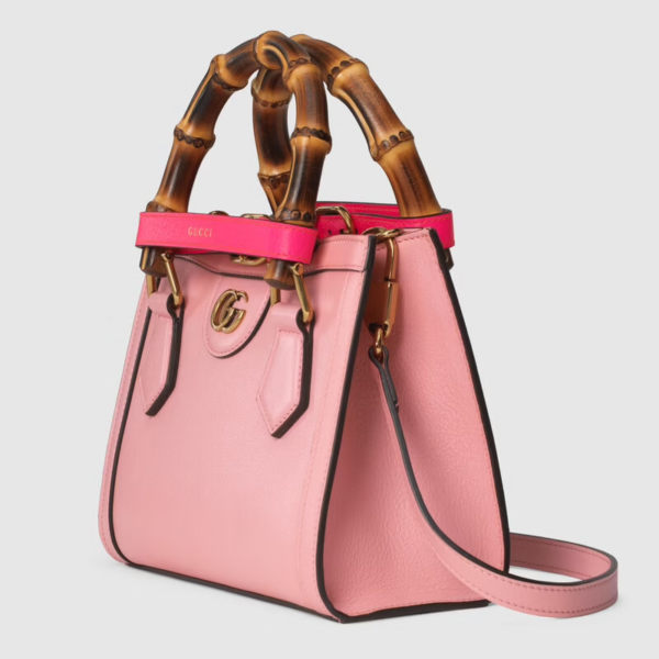 Túi Gucci Diana Mini Tote Pastel Pink Leather 655661-17QDT-5378 - Ảnh 4
