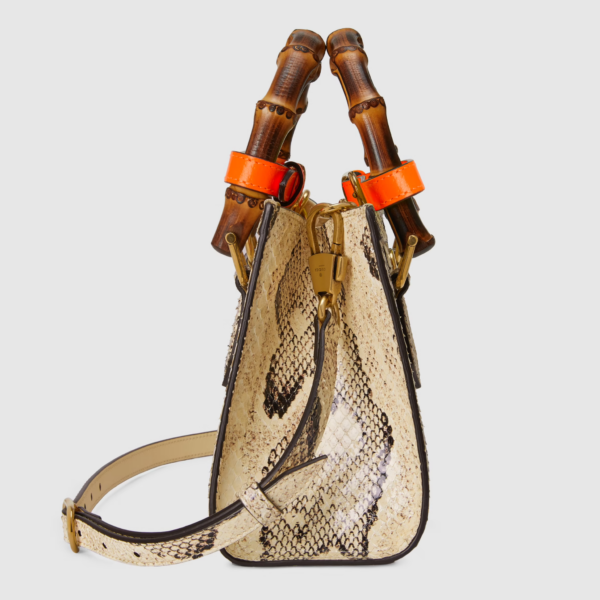 Túi Gucci Diana Mini Python Tote Bag 655661-LU3ZT-9561 - Ảnh 5