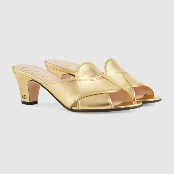 Giày Gucci Women's Slide Sandal with Double G ‎656382-B8B00-8009 - Ảnh 4