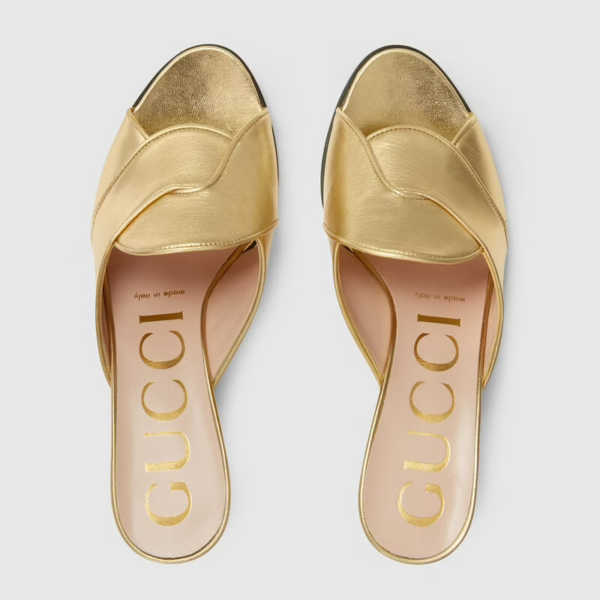 Giày Gucci Women's Slide Sandal with Double G ‎656382-B8B00-8009 - Ảnh 3