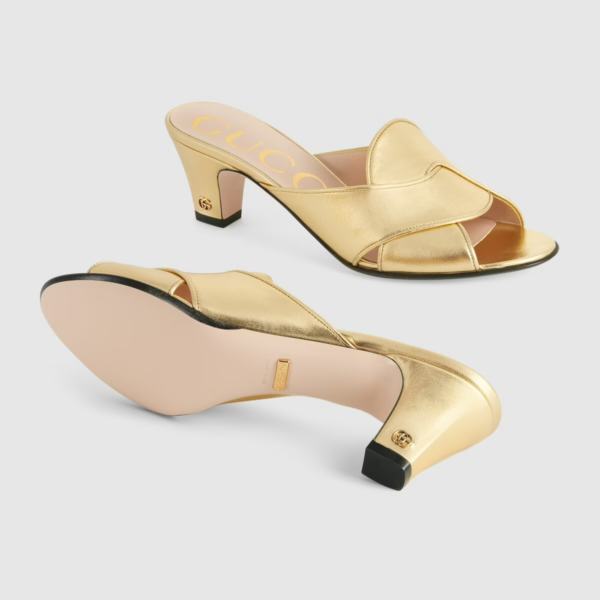 Giày Gucci Women's Slide Sandal with Double G ‎656382-B8B00-8009 - Ảnh 5