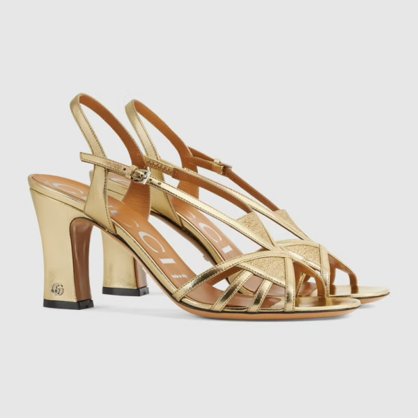 Giày Gucci Women's Sandal with Mini Double G 656385-1XX40-8053 - Ảnh 4