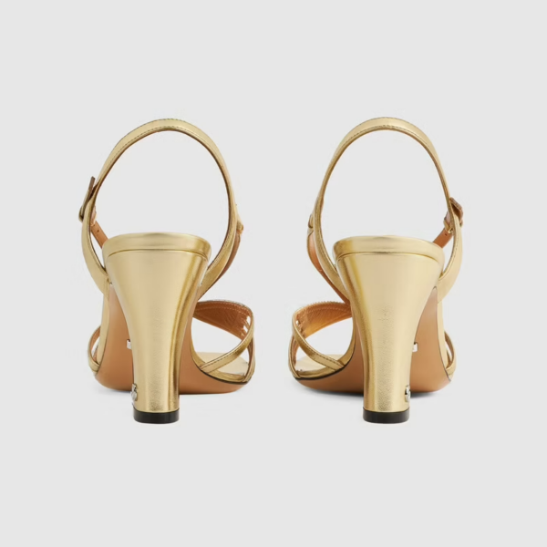 Giày Gucci Women's Sandal with Mini Double G 656385-1XX40-8053 - Ảnh 6