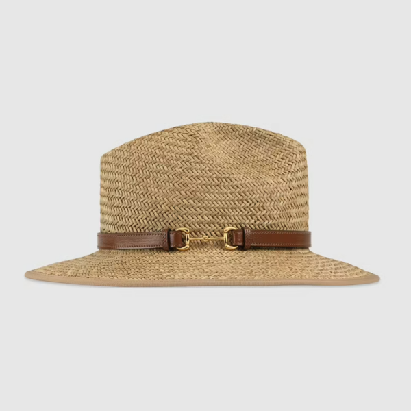 Mu Gucci Straw Horsebit 'Beige' 656516-3HAEI-9264