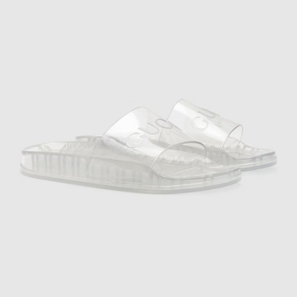 Dép Gucci Men's Slide With Gucci Logo 657983-J8700-8300 - Ảnh 3