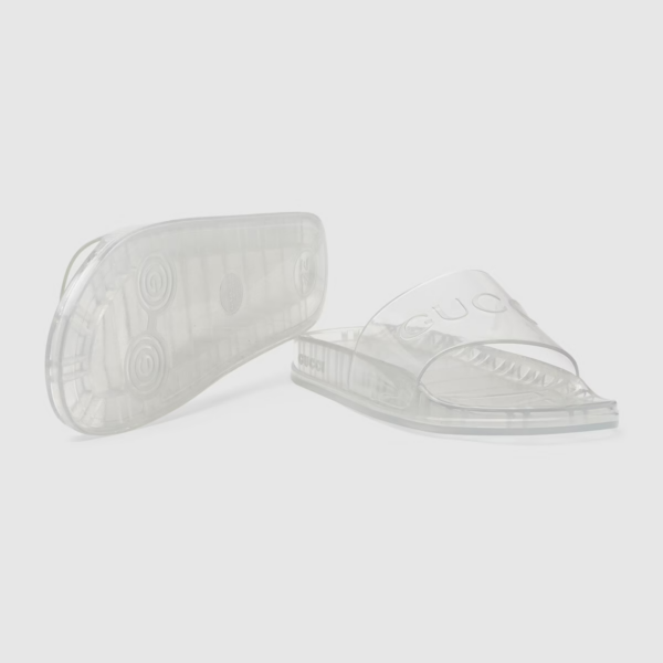 Dép Gucci Men's Slide With Gucci Logo 657983-J8700-8300 - Ảnh 4