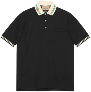 Ao Gucci Cotton Piquet 'Black White' 658067-XJDI2-1043