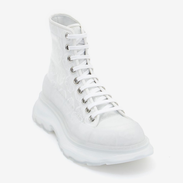 Giày Alexander McQueen Tread Slick Transparent Lace-Up Boots 658086-W4Q32-9337 - Ảnh 3